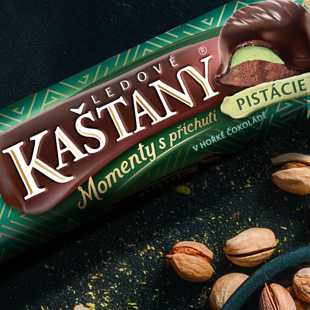 Ledové kaštany – pistácie, višeň