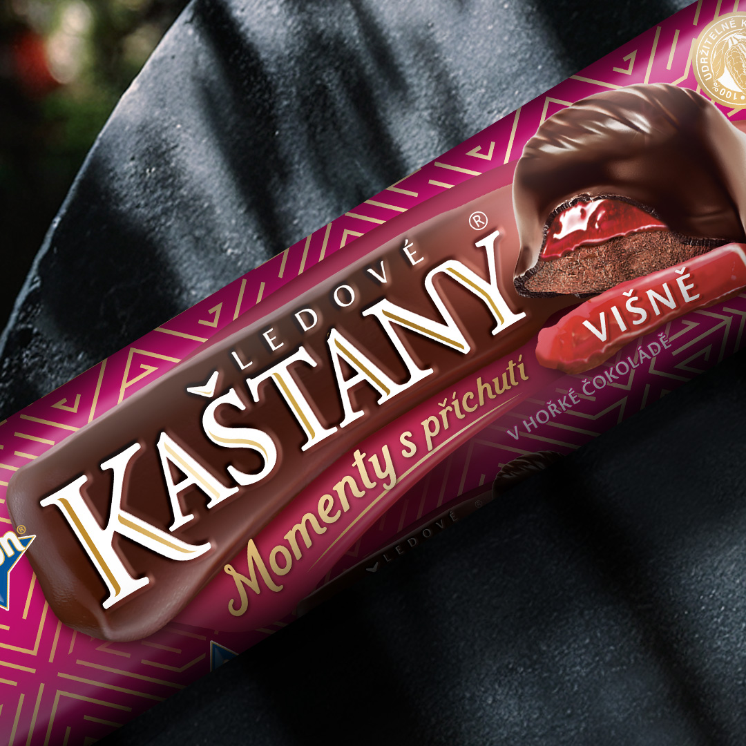 Ledové kaštany – pistácie, višeň
